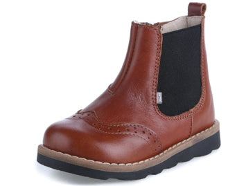 Emel Cognac Wingtip Bootie E2732