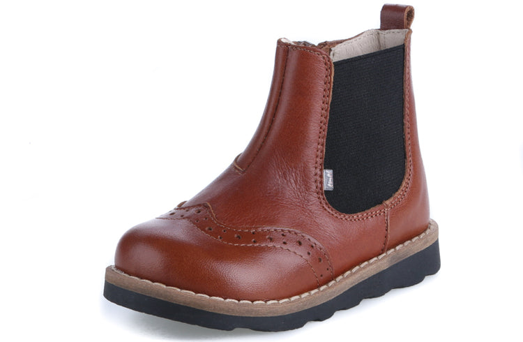 Emel Cognac Wingtip Bootie E2732