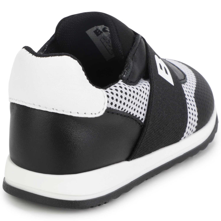 Hugo Boss Black White Mesh Logo Sneaker J09192