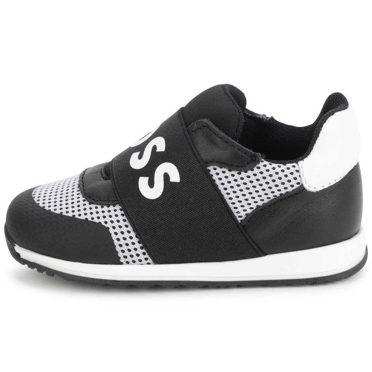 Hugo Boss Black White Mesh Logo Sneaker J09192