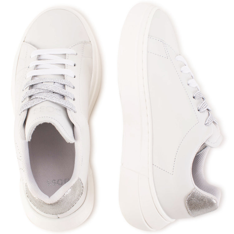 Hugo Boss White Silver Lace Sneaker J19071