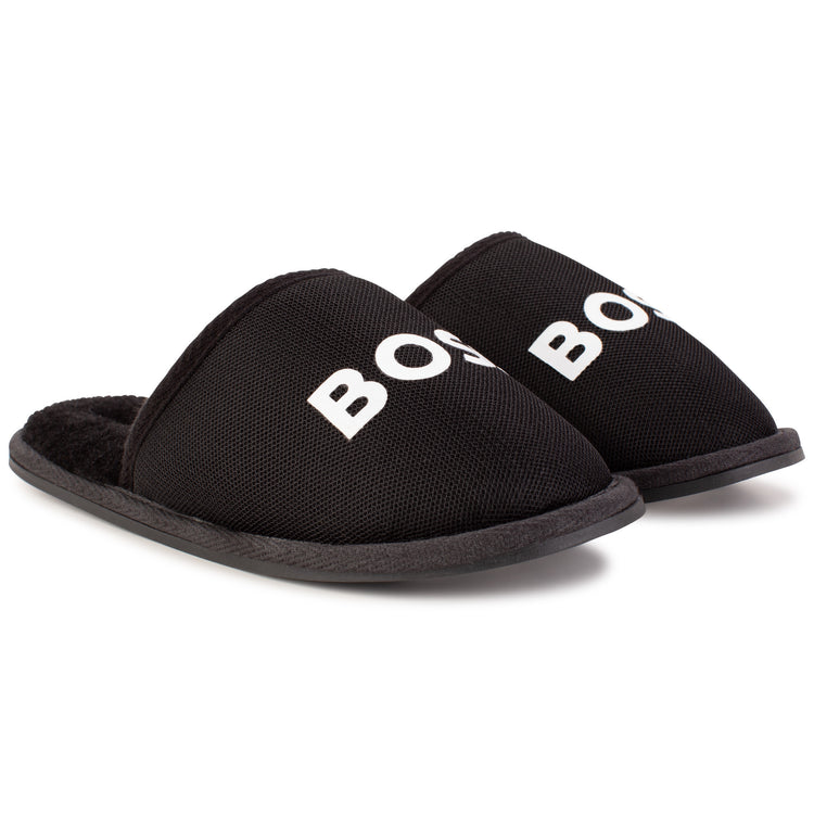 Hugo Boss Black Fuzzy Slipper J29312