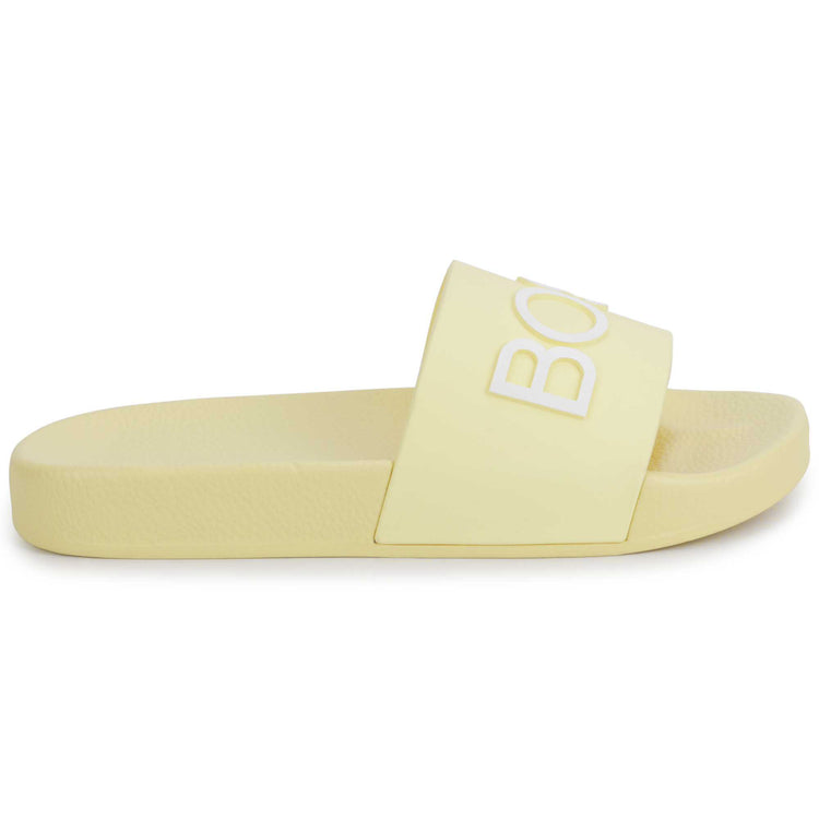 HUGO BOSS Pale Yellow Slide J29325