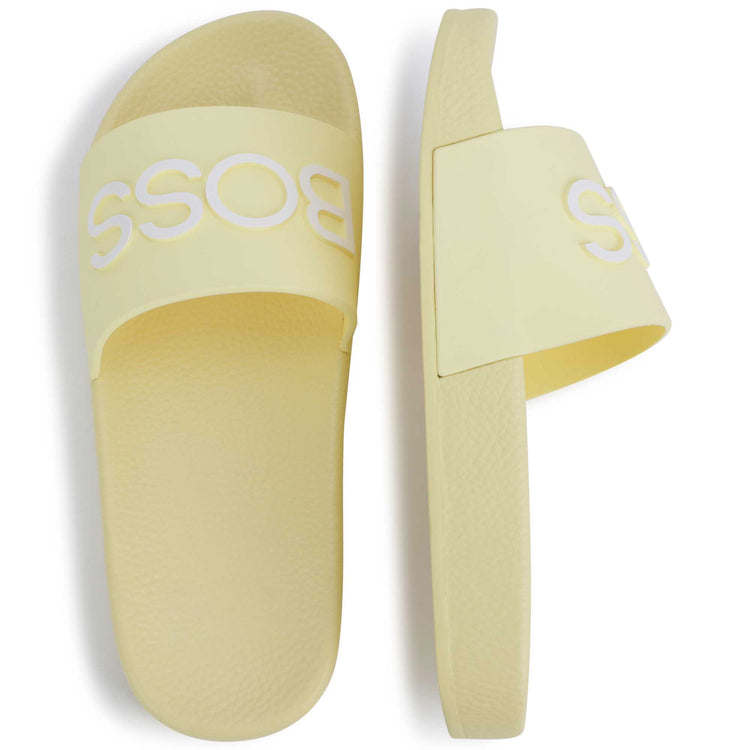 HUGO BOSS Pale Yellow Slide J29325