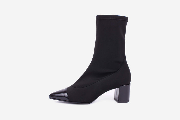 RuthSecret Macarena Black Stretch Booties