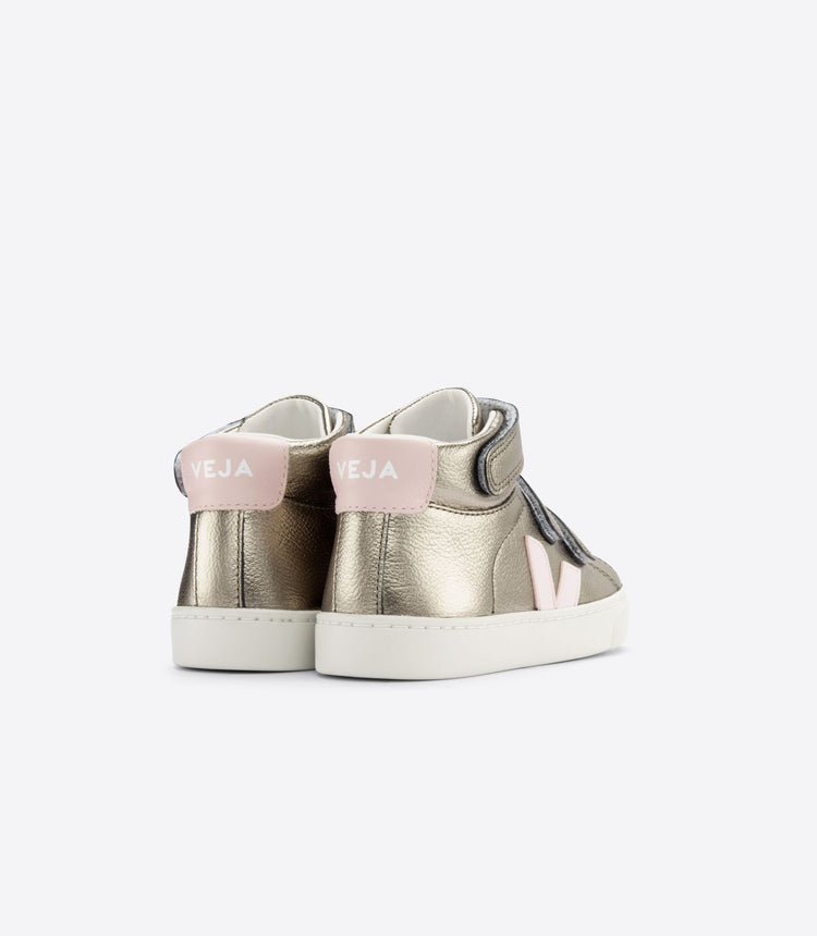 VEJA Bronze Pink Velcro Hi Top Sneaker 3018