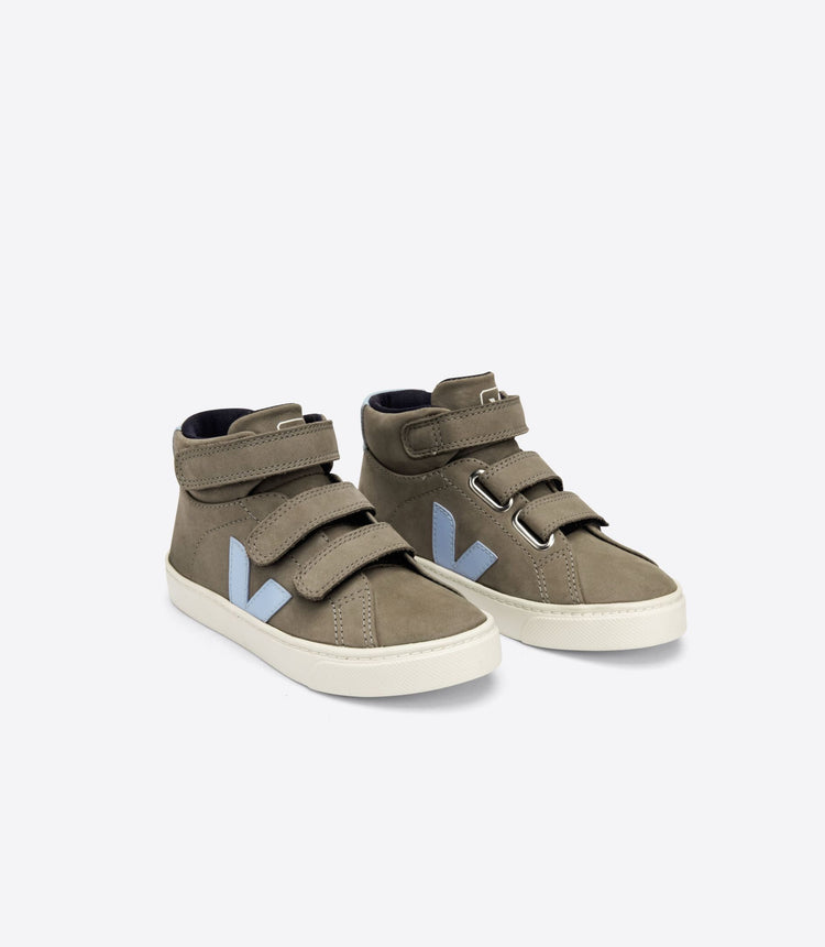 Veja Moonrock Grey Nubuck Velcro Hi Top Sneaker 2697