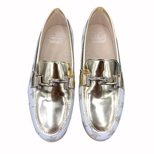 Hoo Gold Star Slip On Chain Loafer 2317p