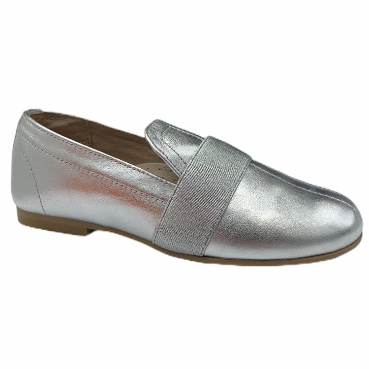 Hoo Silver Metallic Slip On Loafer cv2138