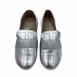 Hoo Silver Metallic Slip On Loafer cv2138