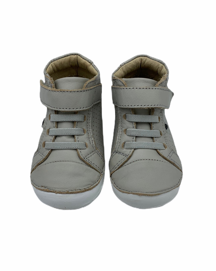 Oldsoles Grey Velcro First Walker High Top 4015