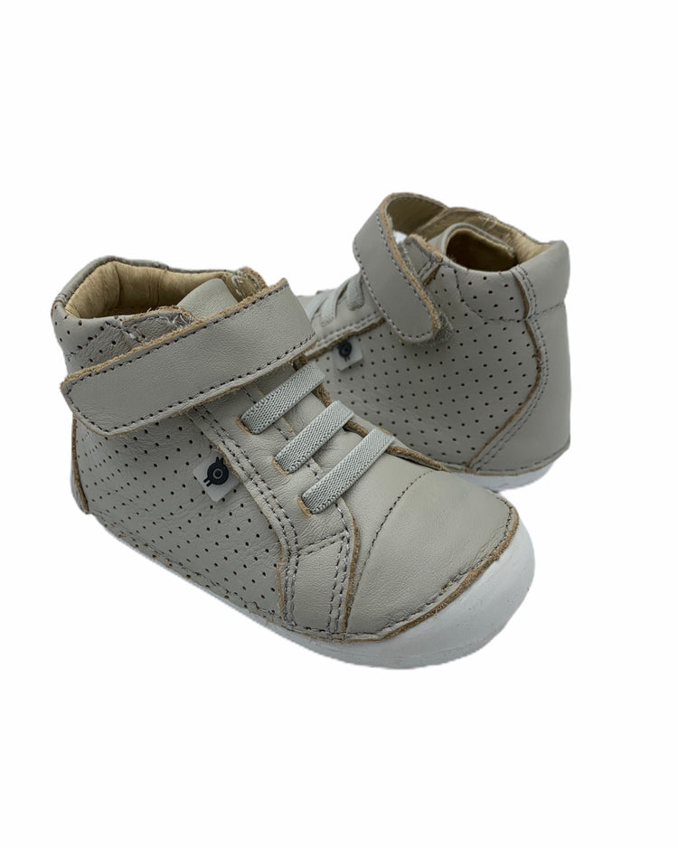 Oldsoles Grey Velcro First Walker High Top 4015