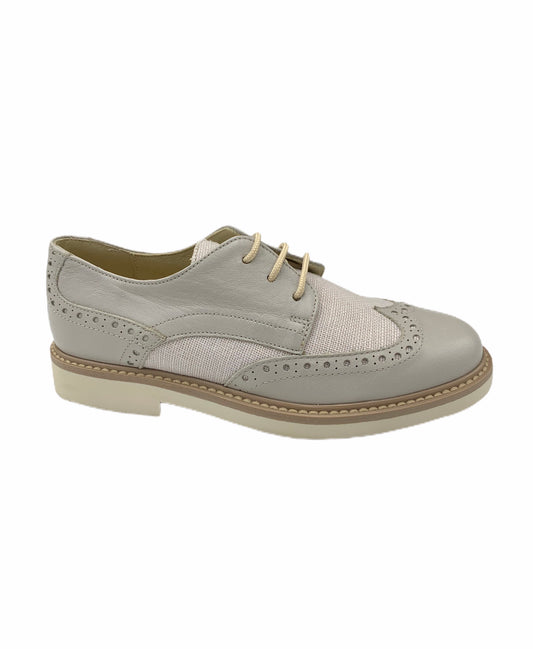 Confetti Light Grey Lace Up Shoe 7200