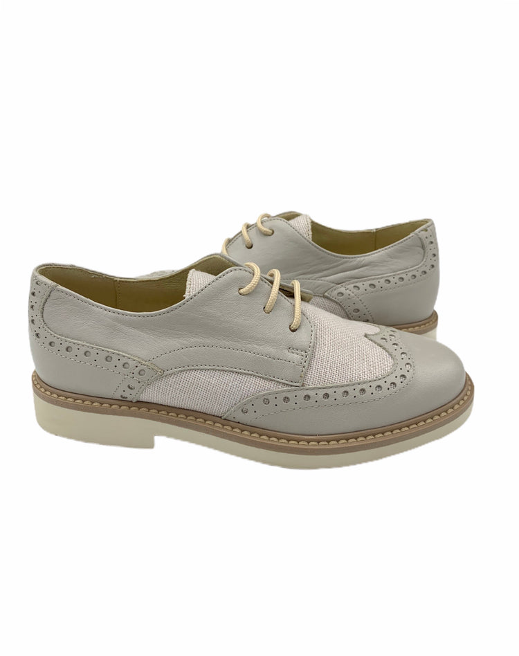 Confetti Light Grey Lace Up Shoe 7200