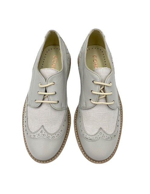 Confetti Light Grey Lace Up Shoe 7200