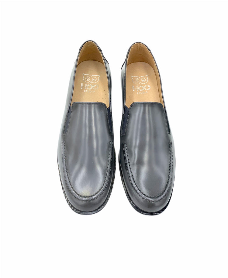 Hoo Grey Double Gore Loafer 2171 (Hi Shine)