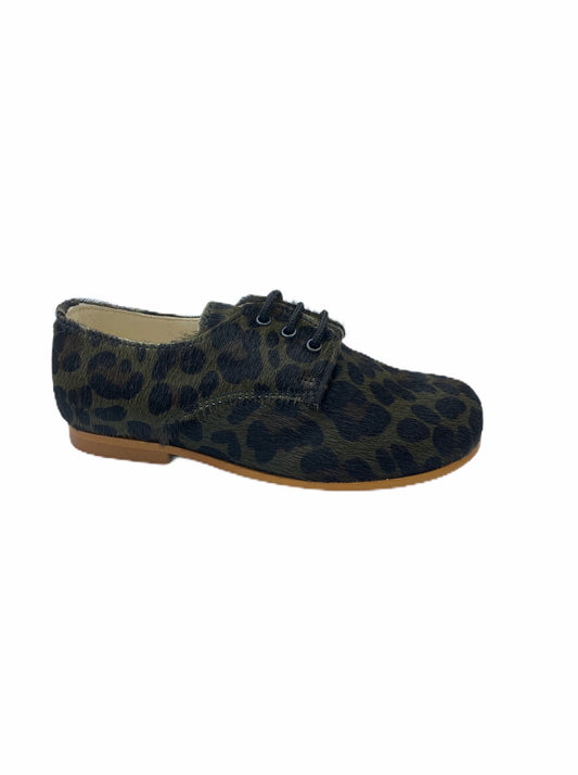 Sonatina Duke Green Leopard Lace Up