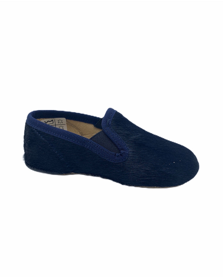 Pepe' ES X LS Navy Blue Pony Hair Smoking Slip On 00280