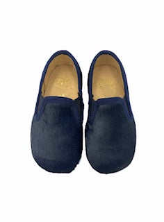 Pepe' ES X LS Navy Blue Pony Hair Smoking Slip On 00280