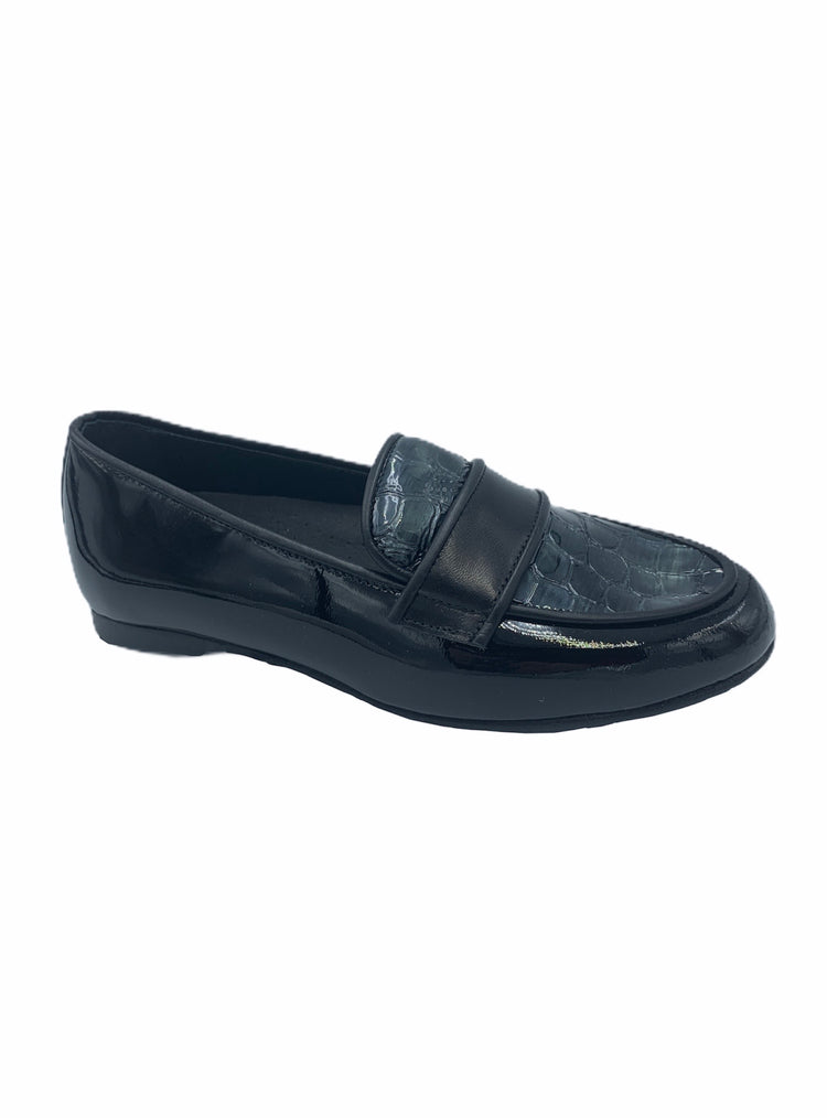 Andanines Black Patent Slip On  202749