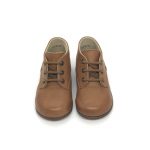 The Eugens Plato Cognac Lace Up First Walker