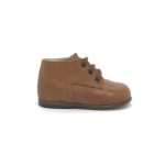 The Eugens Plato Cognac Lace Up First Walker