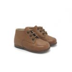 The Eugens Plato Cognac Lace Up First Walker