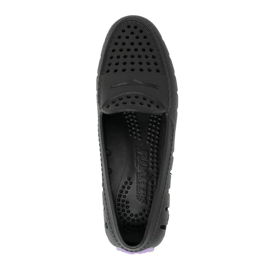 Floafers Posh Black Lavender Slip On (Ladies)