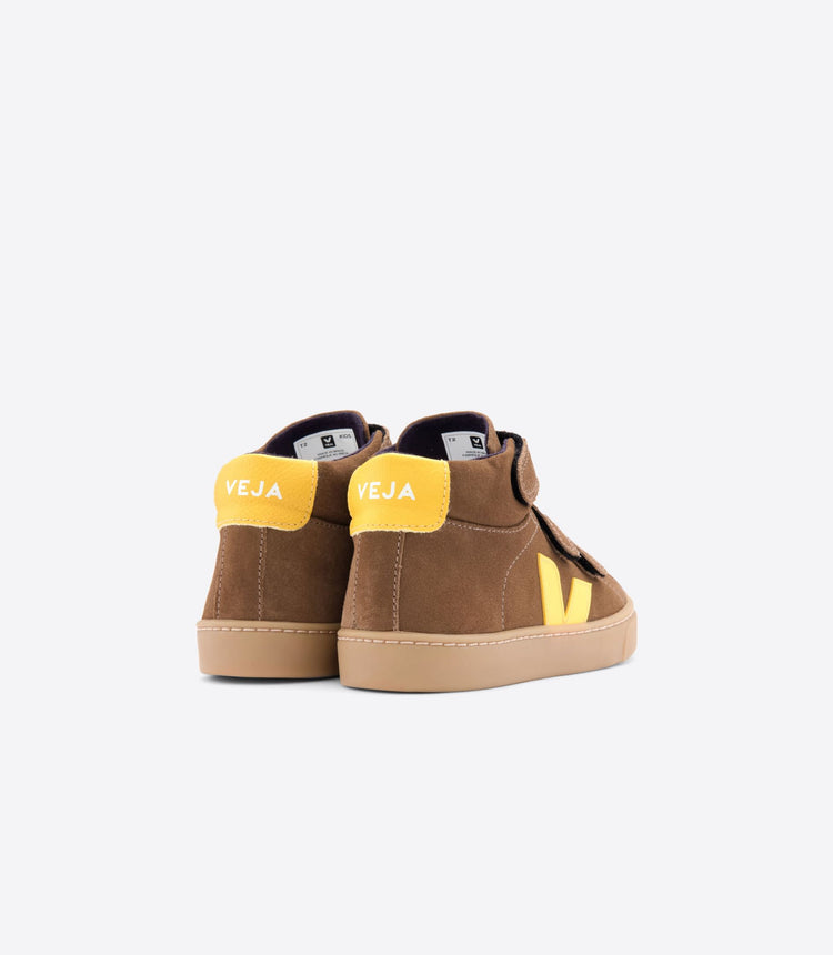 Veja Brown Suede Velcro Hi Top Sneaker 2697