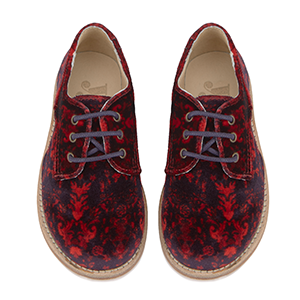 Young Soles Bobby Brogue Red Velvet