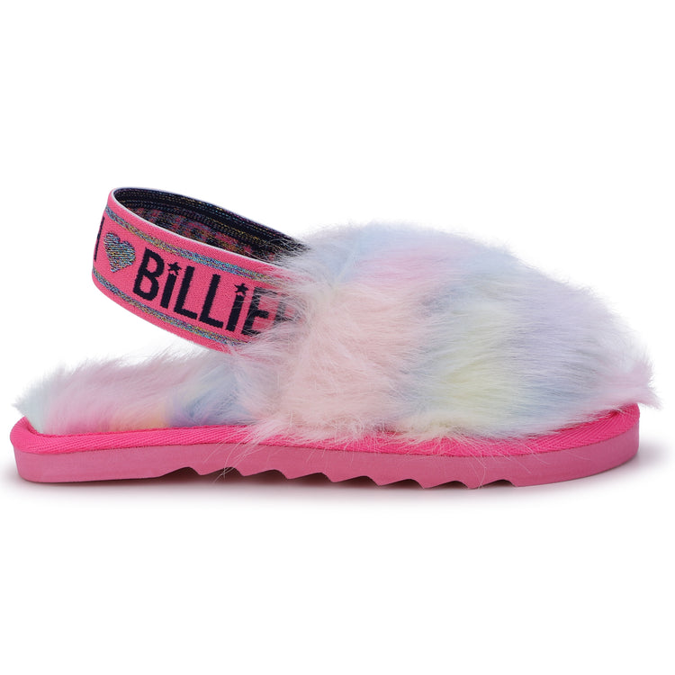 BillieBlush Rainbow Fuzzy Slipper U19331