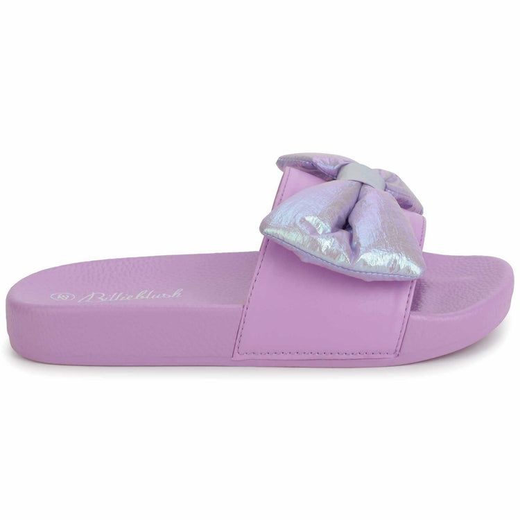 Billie Blush Purple Bow Slide 19345