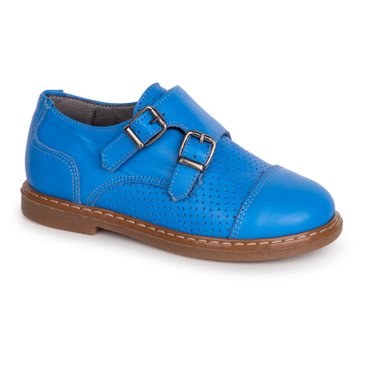 Blublonc Blue Double Buckle Dress Shoe 6