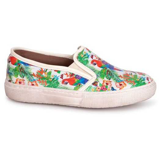 Pepe' Parrot Jungle Slip On Sneaker 775