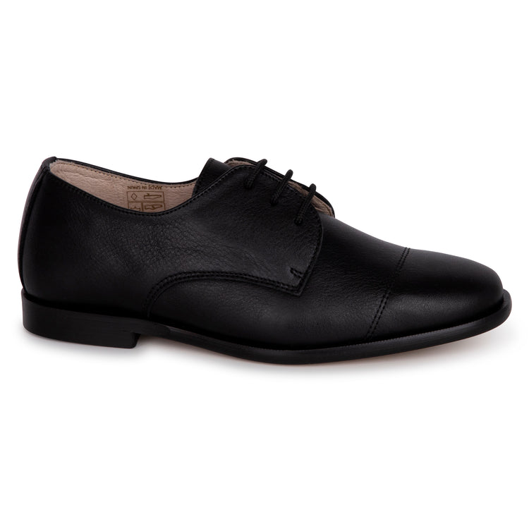 Hoo Black Leather Oxford CV2277