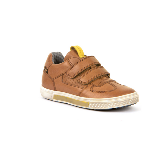 Froddo Brown Leather Double Velcro Sneaker G3130145