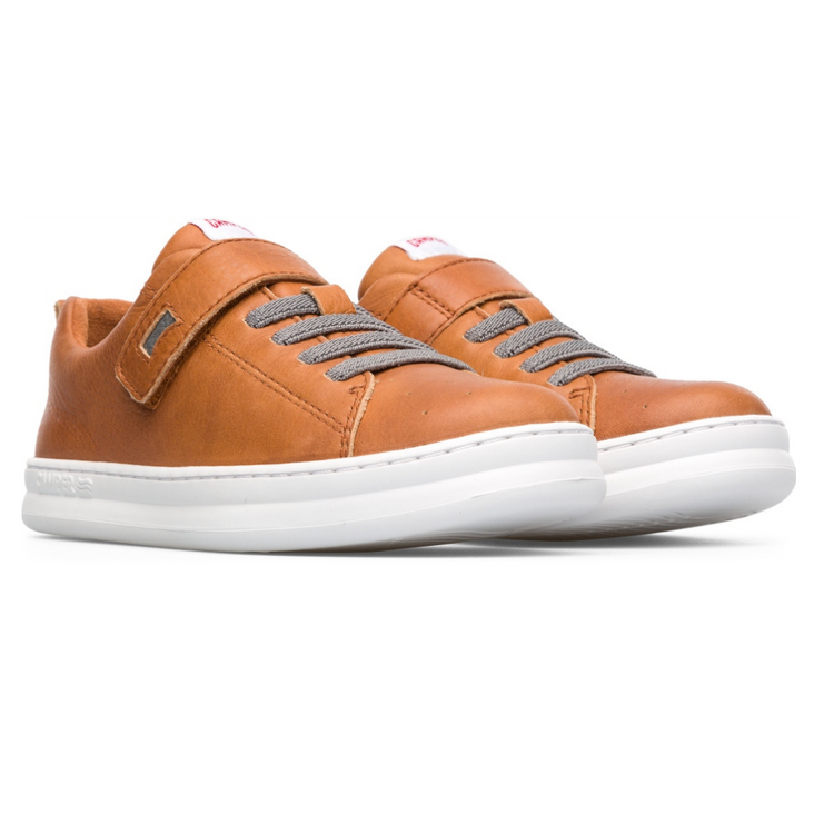 Camper Tan No Tie Velcro Sneaker 0247