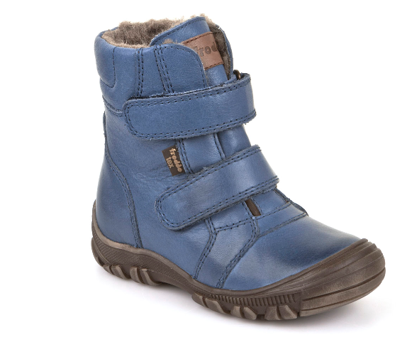 Froddo Blue Velcro Fur Bootie Waterproof