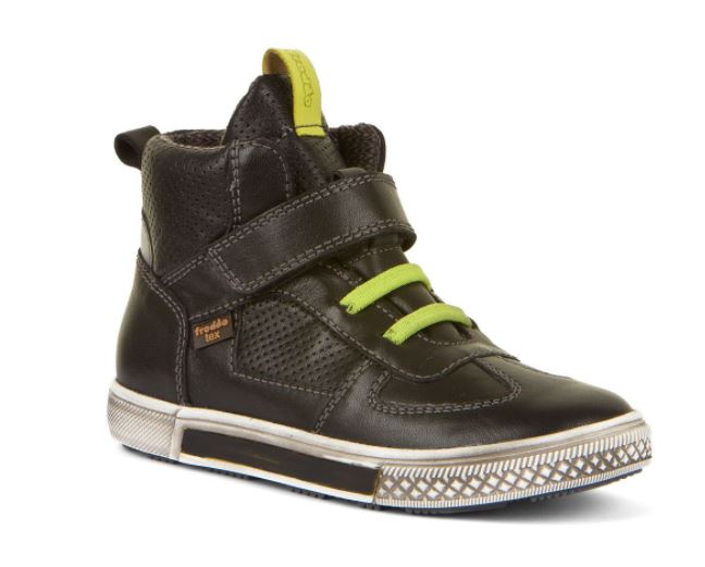 Froddo Black Leather Grey Green High Top G3110150