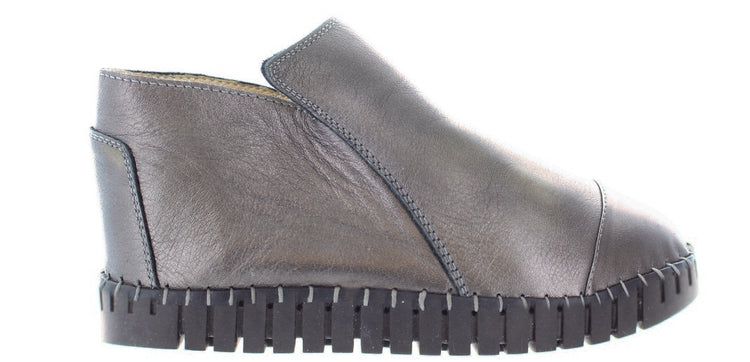 Bernie Mev Gunmetal Side Zipper Bootie (twk80)