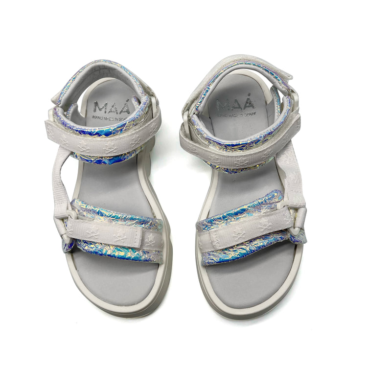 MAA Silver Foil Velcro Sandal C430