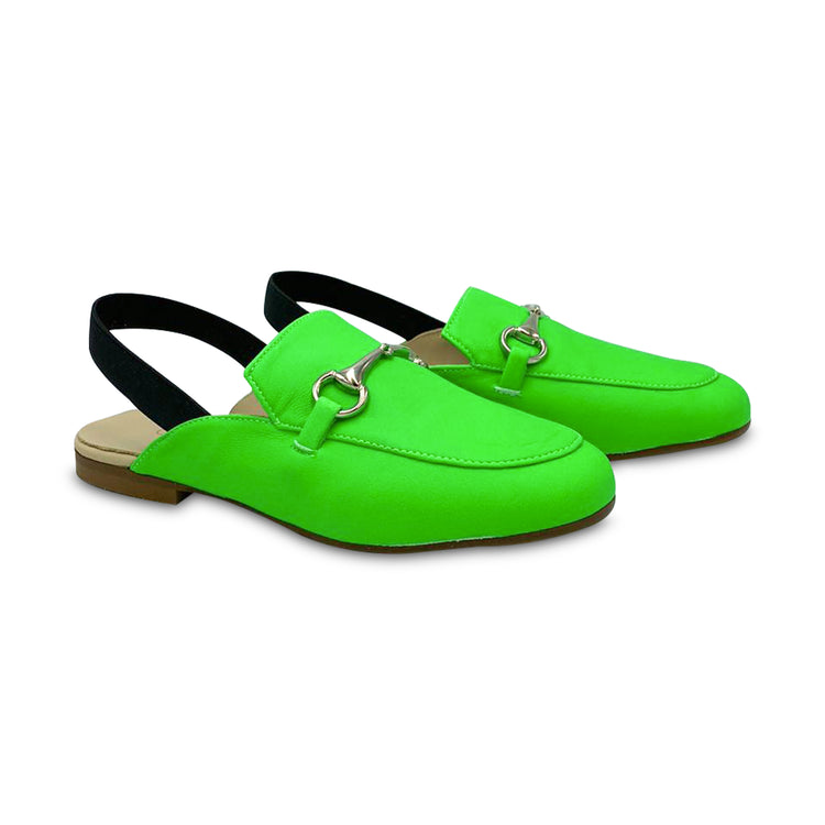 Confetti Neon Green Slingback 1503