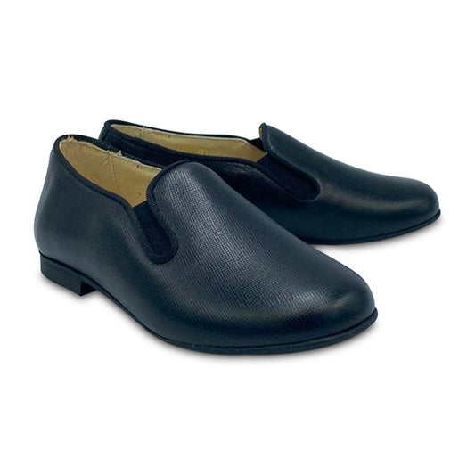 Andanines Black Saffiano Smoking Shoe 182447