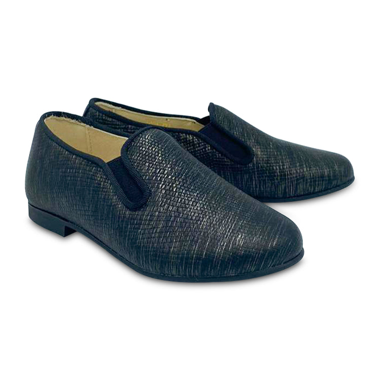 Andanines Black Shimmer Smoking Shoe