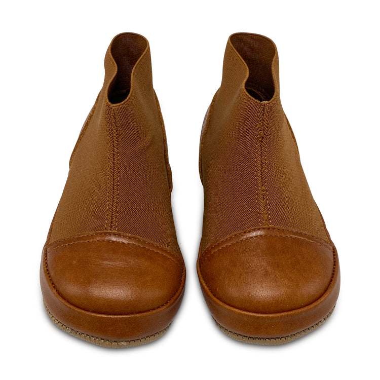 Pepe' Tabaco Brown Slip On Sock Bootie 226