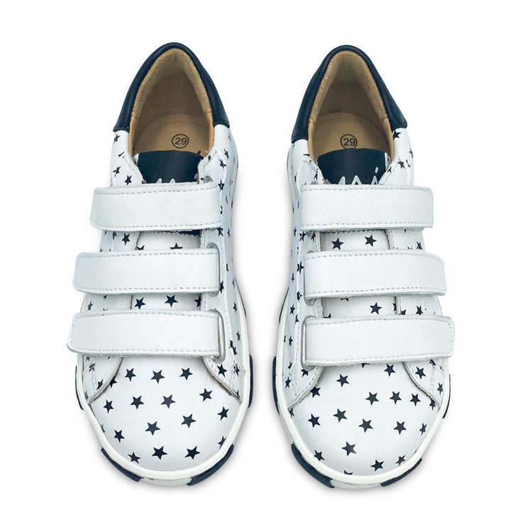 Maa by Manuela De Juan Star Black White Magic Velcro Sneaker C364