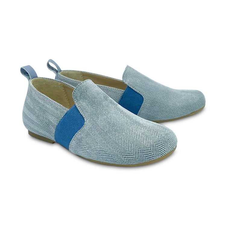 Manuela De Juan Sky Blue Herring Slip On S2977