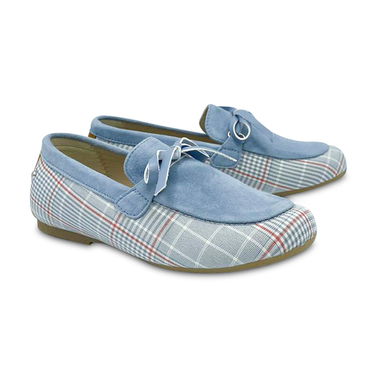 Manuela De Juan Light Blue Sky Barry Slip On S2978