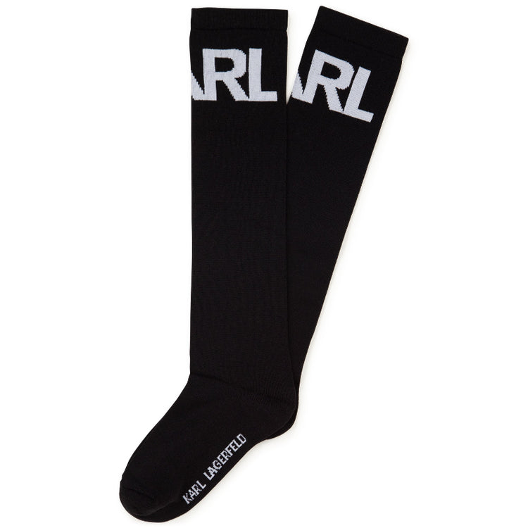 karl-lagerfeld-black-long-socks-girls