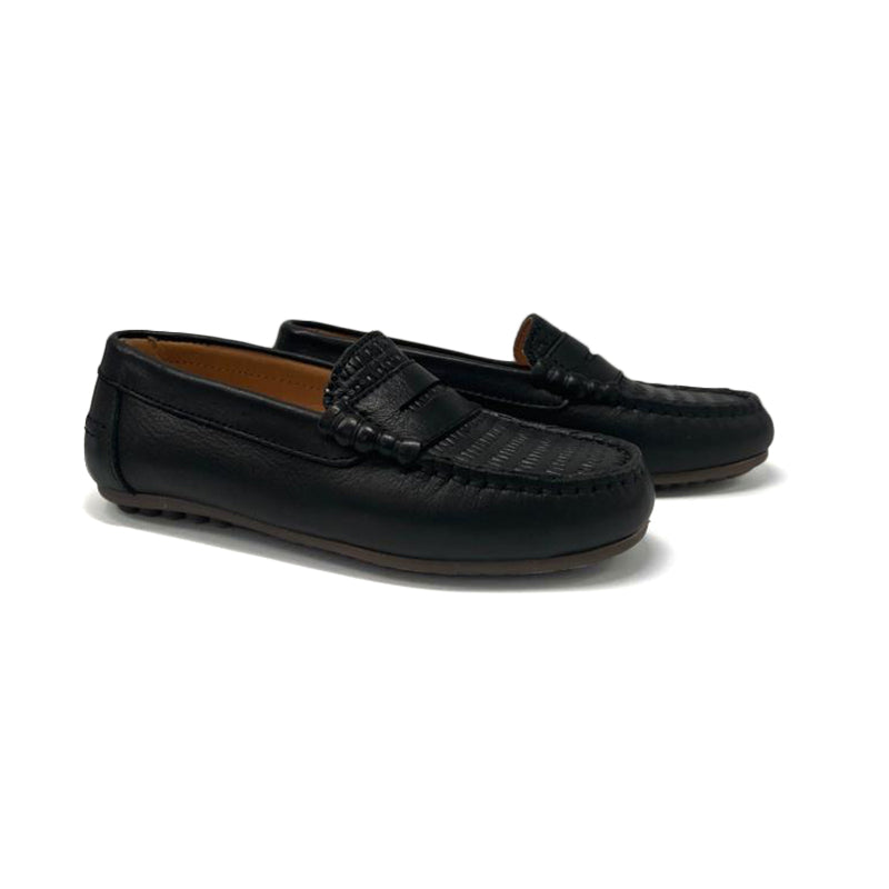 lmdi-black-woven-penny-loafer-boys